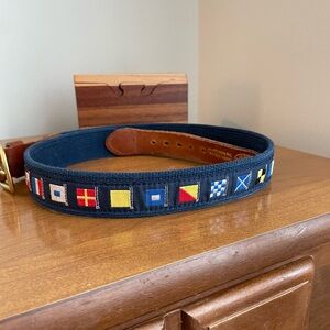 Vintage Nautical Flags Belt